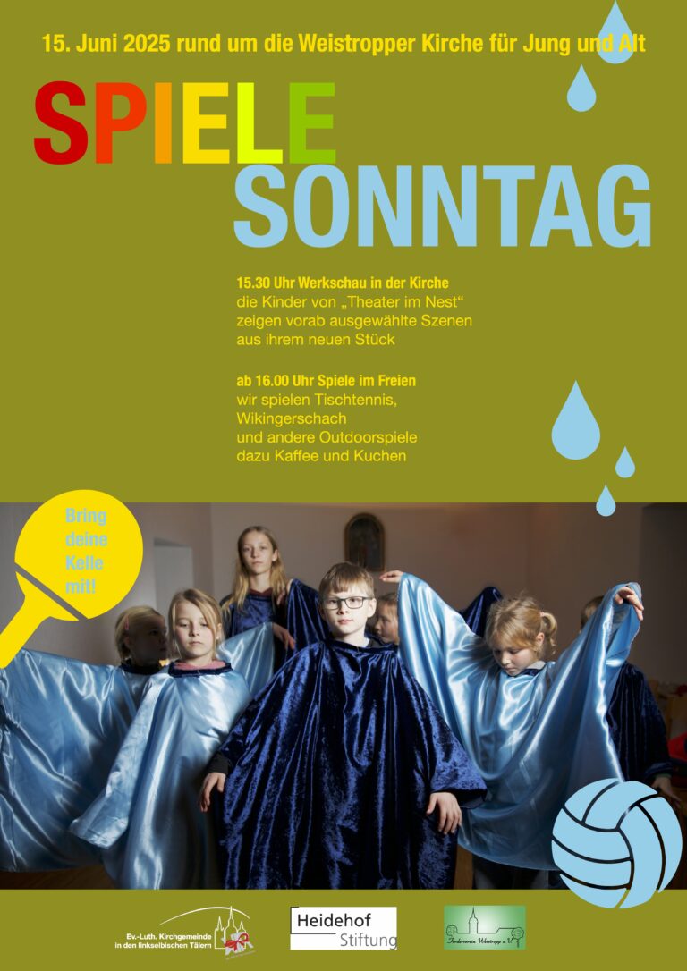 Spiele-Sonntag in der Weistropper Kirche