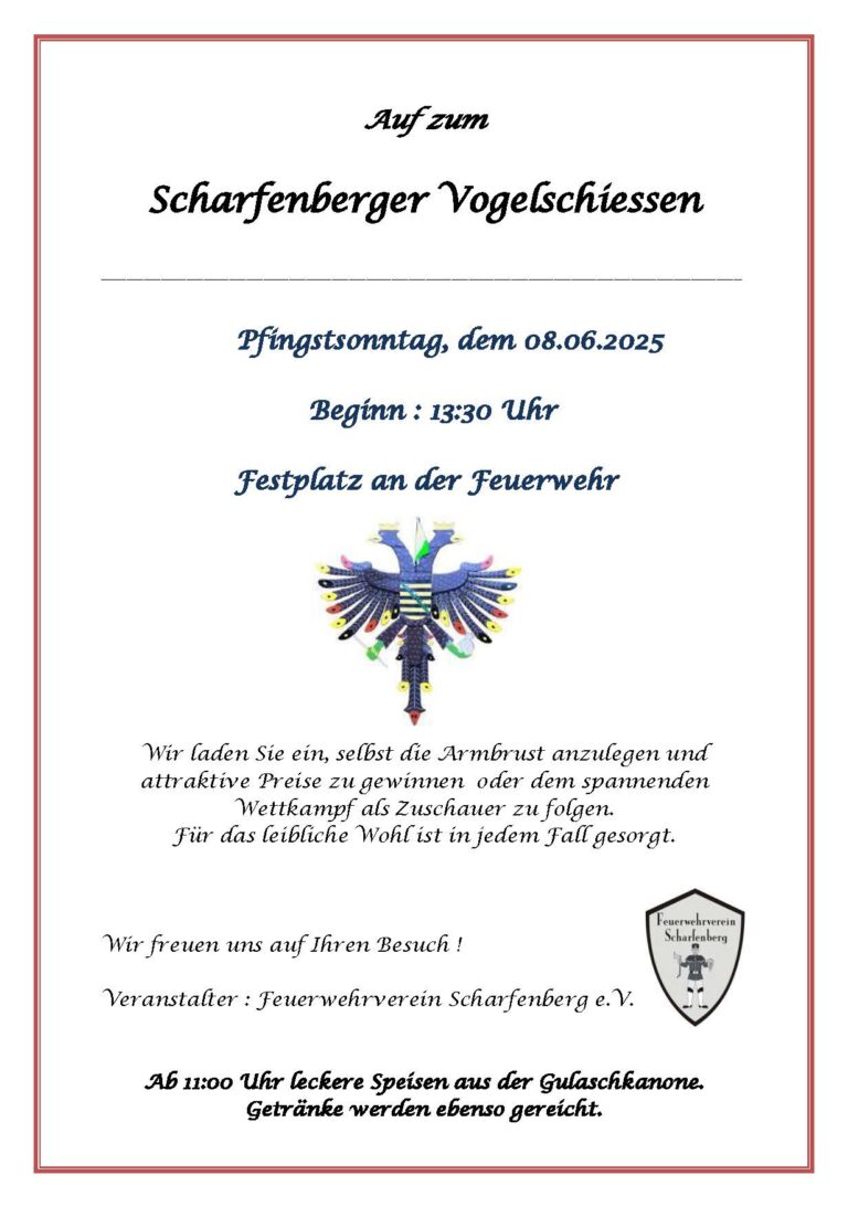 Scharfenberger Vogelschiessen 2025