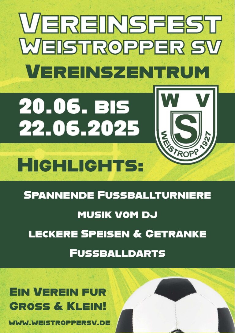 Vereinsfest Weistropper SV 2025